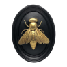 3985 DECO MURALE ABEILLE NOIR DORE