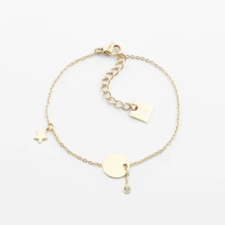 3755 BRACELET CHARM DORE