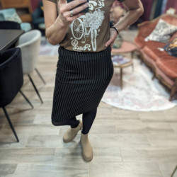 3888 JUPE RAVNA NOIR STRIPE...