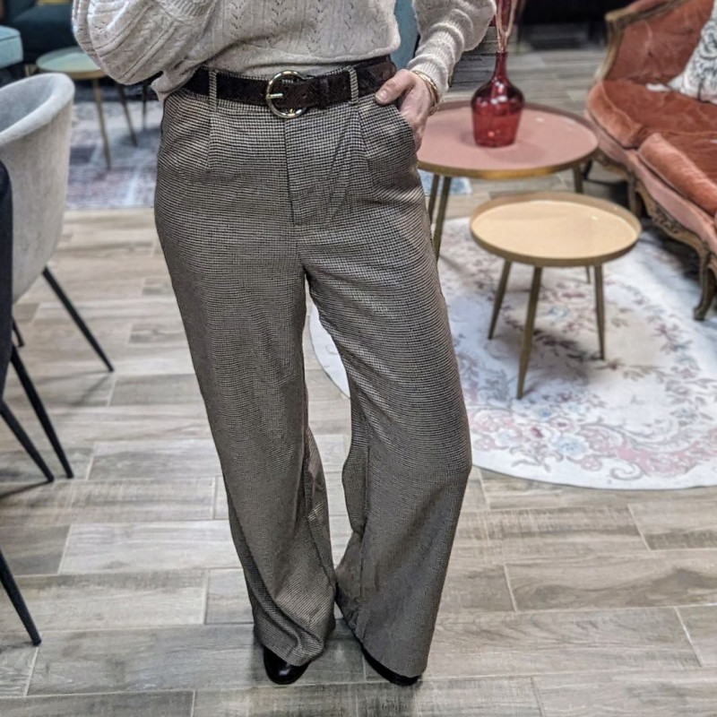 4585 PANTALON POTRIA PIED DE POULE