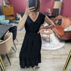 4905 ROBE JOELLA LONGUE BLACK