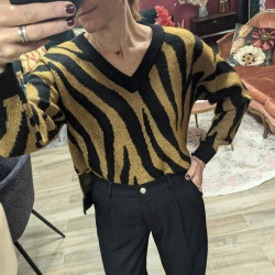 5914 PULL CILLIA BLACK ZEBRA