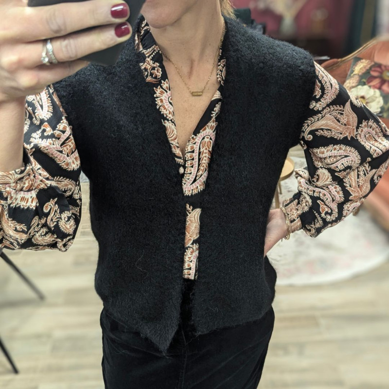 6151 GILET SM MARVIA NOIR