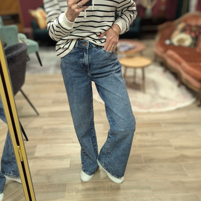 6124 JEAN SELMA WIDE MEDIUM BLUE