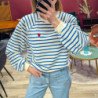 6241 SWEAT GRETA RAYE BLEU