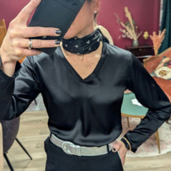 5644 T SHIRT COL V ML SILKY...