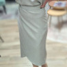 6208 JUPE MIDI PORTEFEUILLE BEIGE