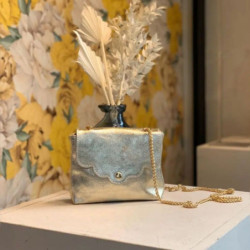 6186 SAC CUIR NUAGE OR