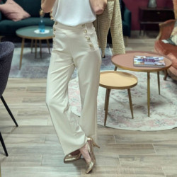 3556 PANTALON PINA IVOIRE