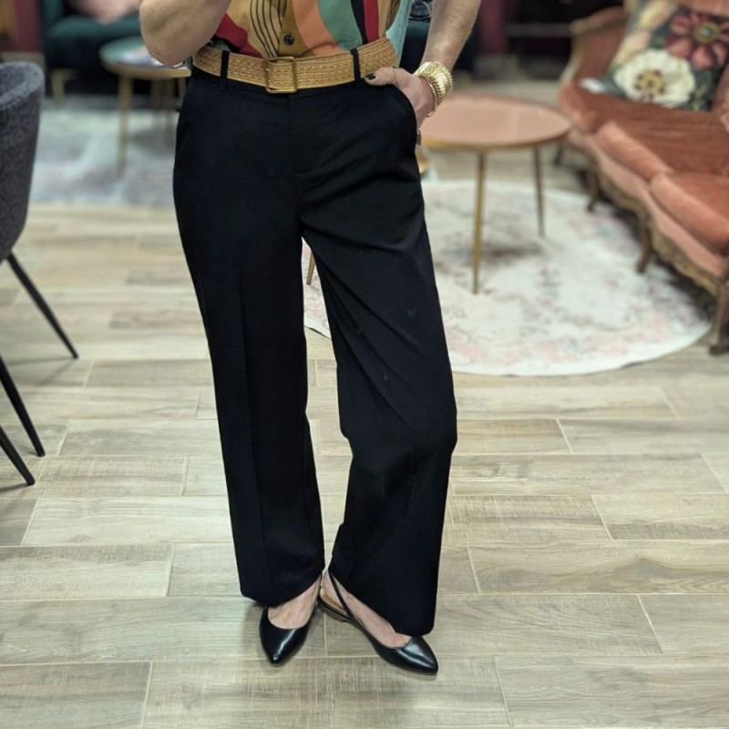 6172 PANTALON DANTA WIDE BLACK
