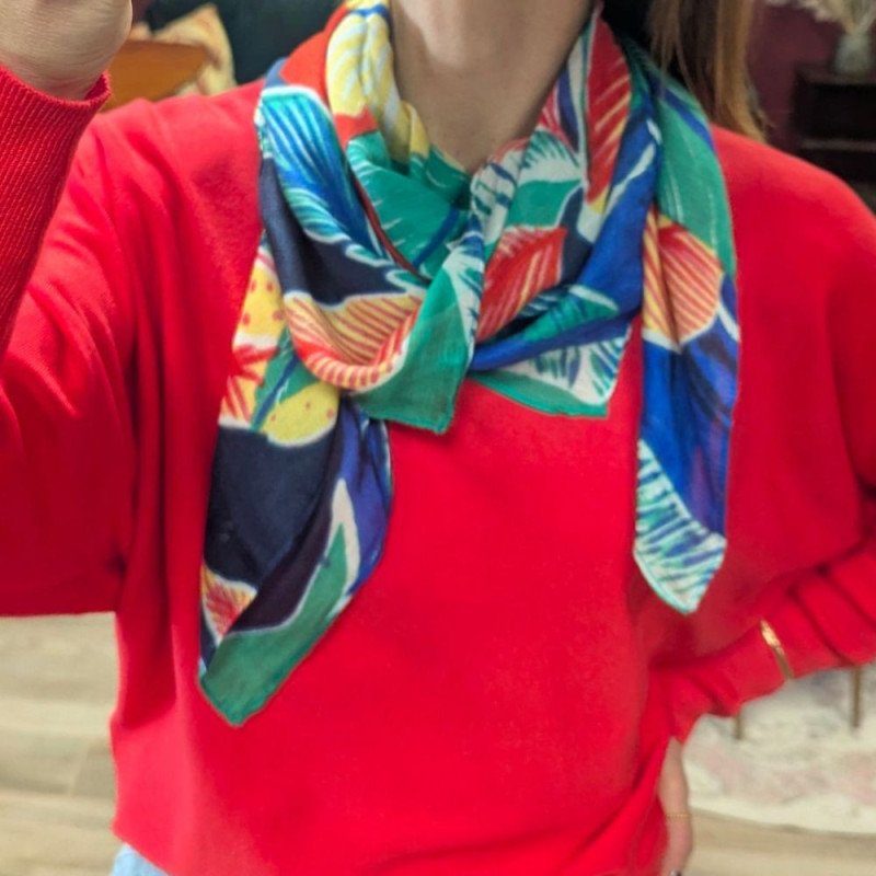 6423 FOULARD MIRANDI JUNGLE PEPPER GREEN