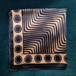 6431 FOULARD CLEO SATIN BLACK
