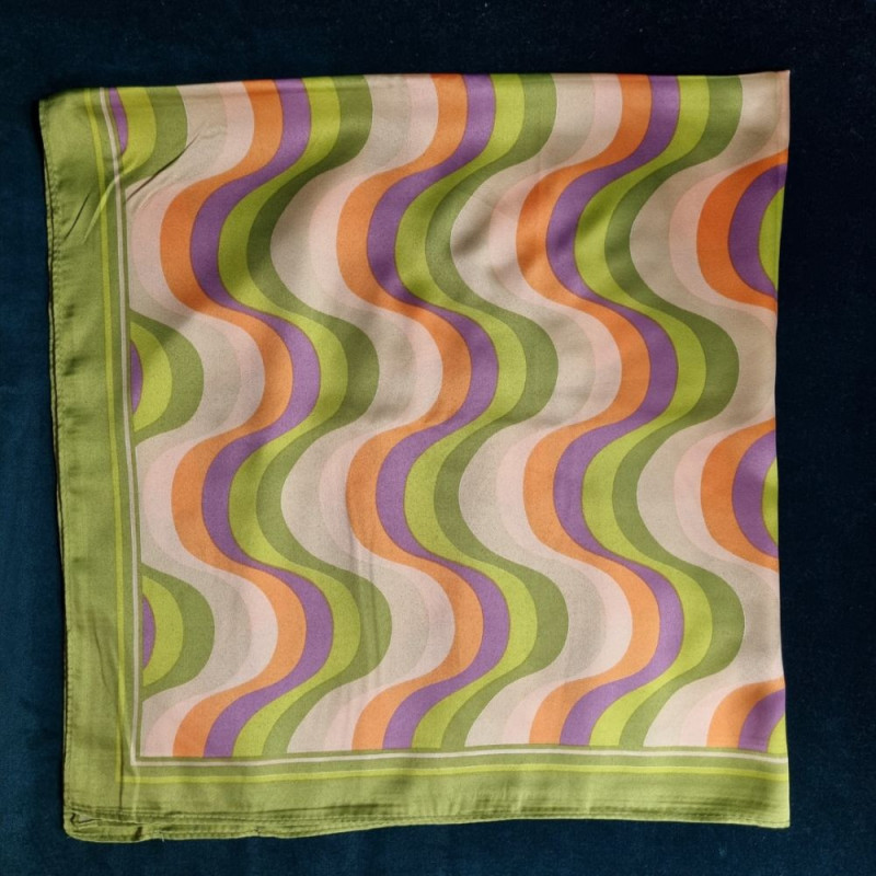 6429 FOULARD JIGGY SATIN DARK CITRON