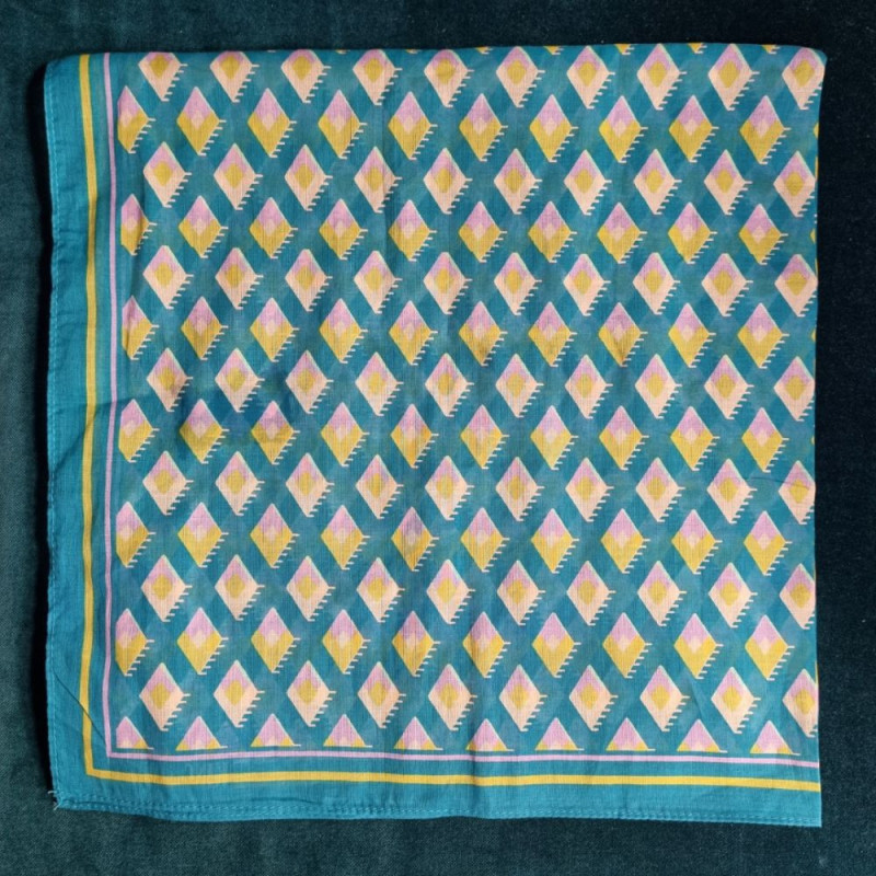 6432 FOULARD PEBBLE GREEN KAYAKING