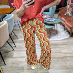 6523 PANTALON SARA RIBBON RED