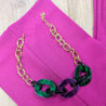 6813 COLLIER RESINE VIOLET VERT