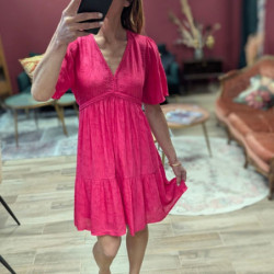 6836 ROBE AURELIA FUSHIA