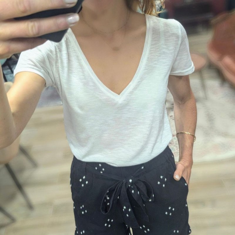 5411 TEE SHIRT ELVIE BLANC