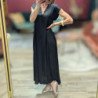 6579 ROBE COL MAO SILKY TOUCH NOIR