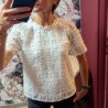 6843 BLOUSE ROSACE ECRUE