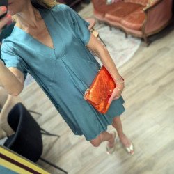6898 ROBE COURTE COL V...