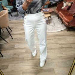 7018 PANTALON PAULIE BLANC