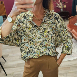 7029 CHEMISE COL MAO MANCHE...