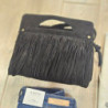 7101 SAC MUSIKA NOIR SUEDE FRANGES