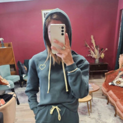 7105 SWEAT CHILLI VERT SAPIN
