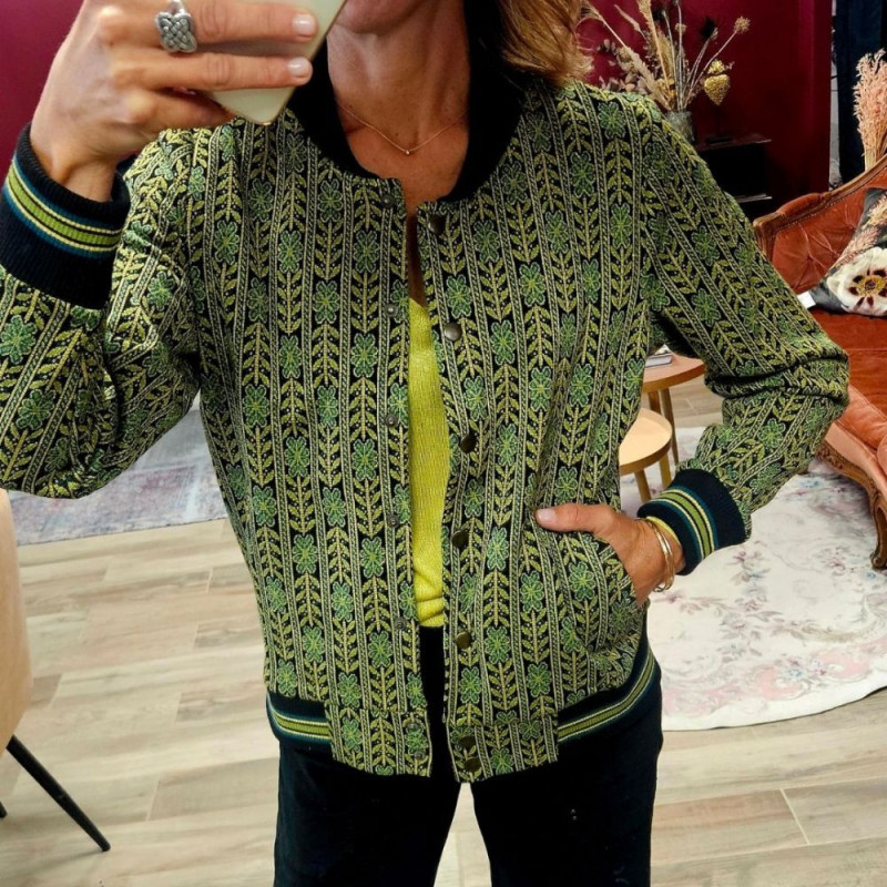 7153 VESTE CLEO DUMAS VERT