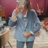 7120 BLAZER AMPLE BLEU CENDRE