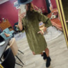 7196 ROBE BIDASIK A MILITARY OLIVE