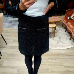 7235 JUPE PANTHEA COURTE NOIRE