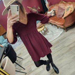 7176 ROBE SUSANA BORDEAUX