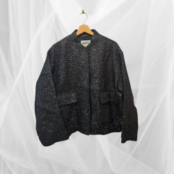 7206 BOMBER MINNA SEQUIN BLACK