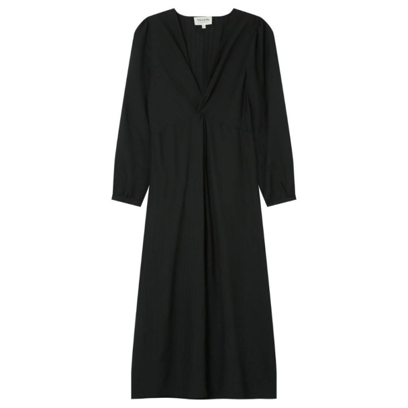 7182 ROBE LONGUE SHIRLEY NOIRE
