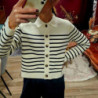 7162 CARDIGAN SAILOR ECRU