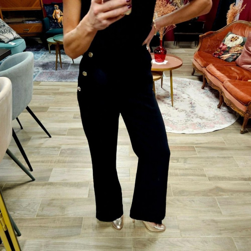 7046 PANTALON DAMAI BLACK