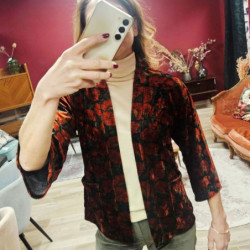 5880 VESTE BLOOM BLACK