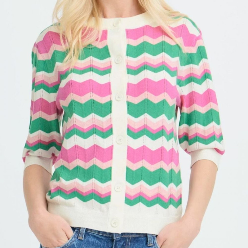 7488 CARDIGAN MORLA 3/4 PHLOX PINK