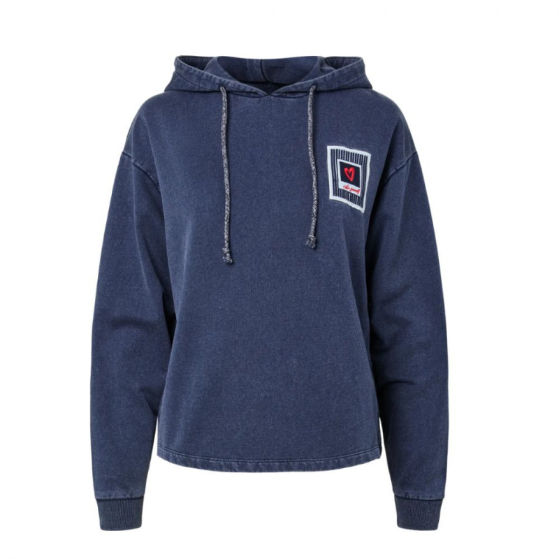 7517 SWEAT CAPUCHE CHILLI MARITIME BLUE