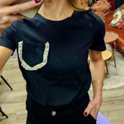 7640 TSHIRT BACE BLACK...