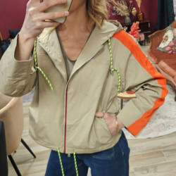 7646 VESTE KEZIAH BEIGE ORANGE