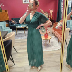 7710 ROBE KAIA VERT SAPIN