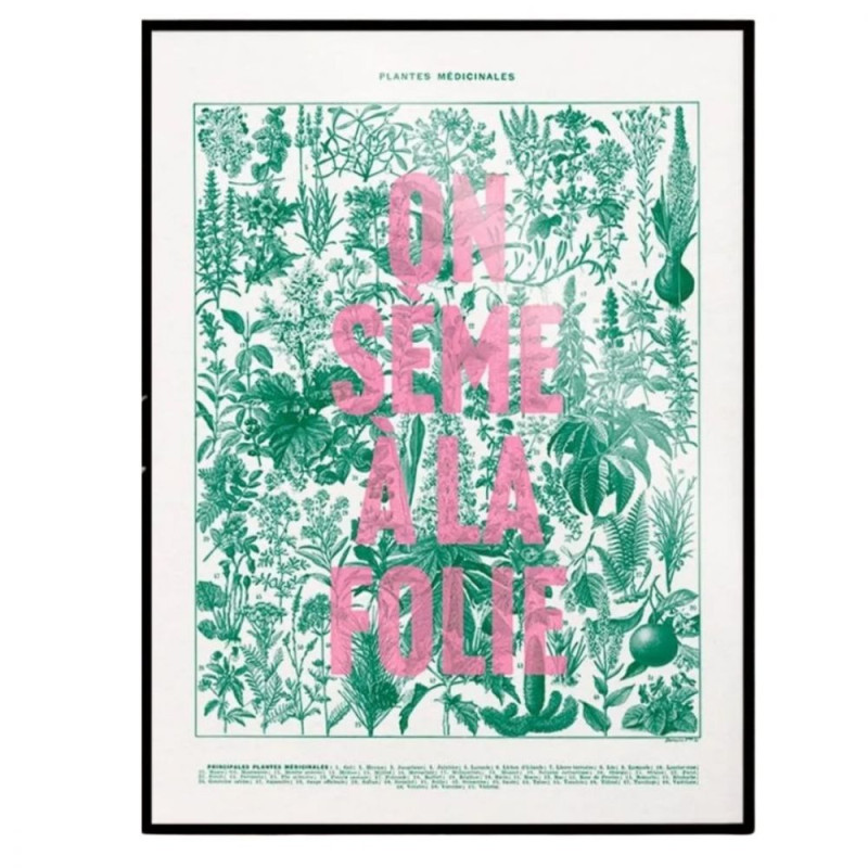 6387 AFFICHE L ON SEME A LA FOLIE