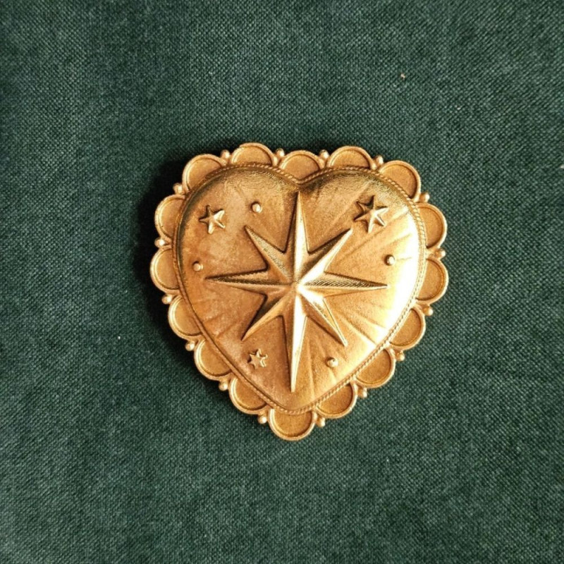 8007 DECO MURALE EX VOTO ETOILE DORE 8X8