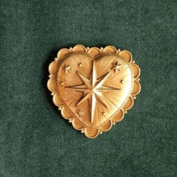 8007 DECO MURALE EX VOTO ETOILE DORE 8X8