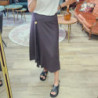 8026 JUPE MIDI JORIE MARRON