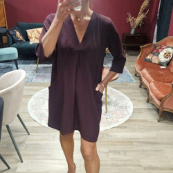 8221 ROBE PAKO LITTO AUBERGINE