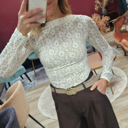 8084 TOP AVOINE ECRU
